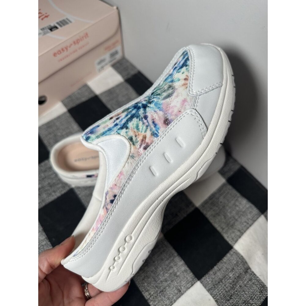Womens Easy Spirit Traveltime Slip On Mule Clog Sneaker Shoes Size 8.5 W White - Picture 12 of 16
